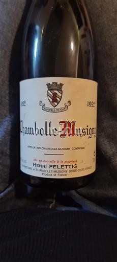 Borgoña Chambolle-Musigny Henri Felettig 1992