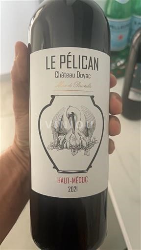 Viinit Rouge sec Le Pélican Château Doyac 2021 Ranska Bordeaux Haut-Médoc AOC
