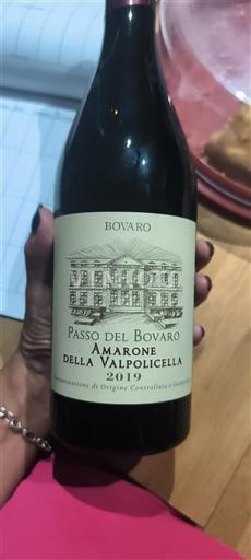 Vénétie Amarone della Valpolicella Bovaro Passo del Bovaro 2019