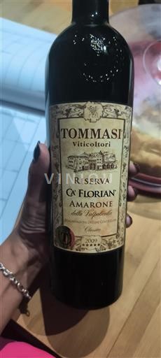 Vénétie Amarone della Valpolicella Tommasi Ca' Florian 2009