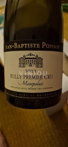Burgundsko Rully Premier Cru Jean-Baptiste Ponsot Monpalais 2023
