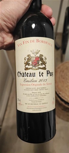 Bordeaux Château Le Puy Emilien 2013