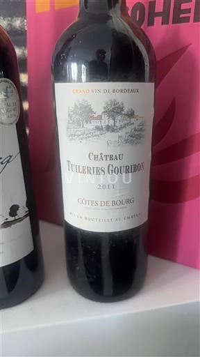 Bordeaux Côtes-de-bourg Château Tuileries Gouribon 2011