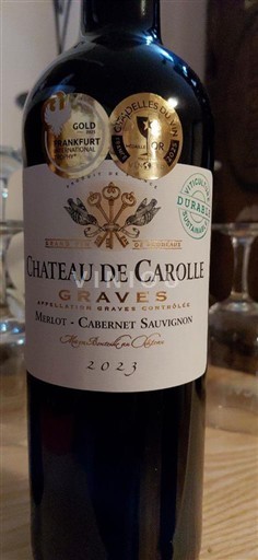 Bordéus Graves Château Carolle 2023