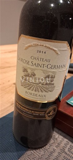 Bordeaux Château La Rose Saint-Germain 2014