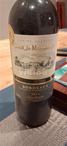 Bordeaux Cour de Mandosse Grand Classe 2014