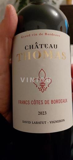 Bordeaux Francs-Côtes-de-Bordeaux Château Thomas 2023