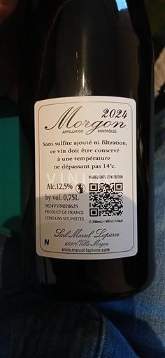 Beaujolais Morgon Marcel Lapierre 2024