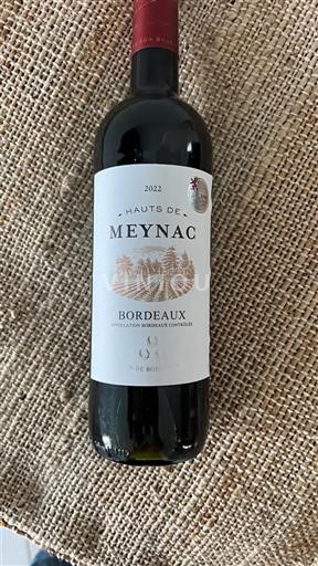 Bordeaux Les Hauts de Meynac 2022