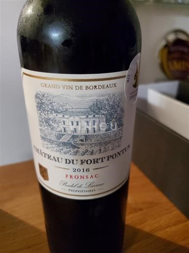 Burdeos Fronsac Château Fort Pontus 2016