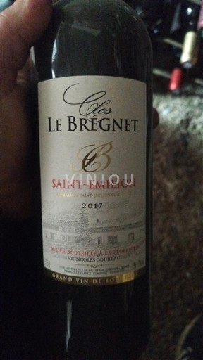 Бордо Сен-Емільйон Clos le Brégnet 2017