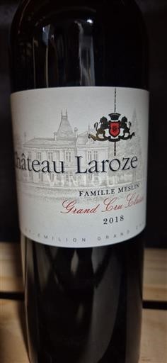 Bordeaux Saint-Émilion Grand Cru Grand Cru Château Laroze Grand Cru Classé 2018