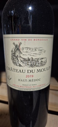 Bordeaux Haut-Médoc Château Moulin 2019
