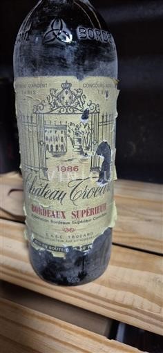Bordeaux Bordeaux superiore Château Troupian 1986