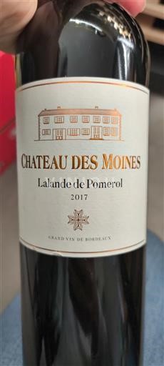 Bordeaux Lalande-de-pomerol Château Des Moines 2017