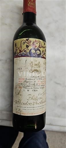 Bordeaux Pauillac Grand Cru Château Mouton Rothschild 1968