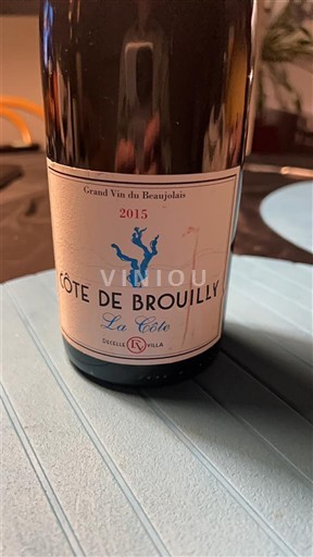 Beaujolais Côte-de-Brouilly Domaine Pavillon de Villa La Côte 2015