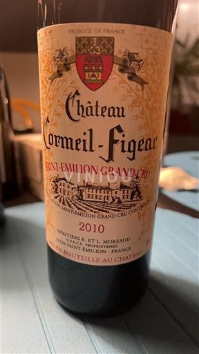 Burdeos Saint-Émilion Gran Cru Château Cormeil-Figeac 2010