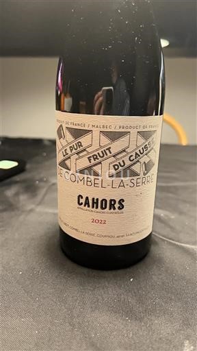 Sudoeste Cahors Combel La Serre Le Pur Fruit du Causse 2022