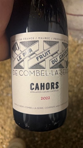 Jihozápad Cahors Combel La Serre Le Pur Fruit du Causse 2022
