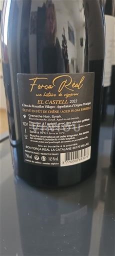 Roussillon Côtes du Roussillon Villages Forca Real El Castell 2022