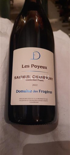 Valle della Loira Saumur-Champigny Domaine Des Frogères Les Poyeux 2022
