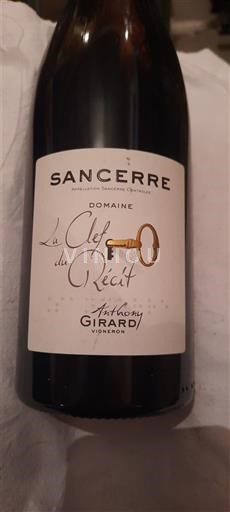 Vallée de la Loire Sancerre Domaine Anthony Girard La Clef du Récit 2018