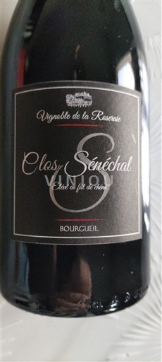 Loiren laakso Bourgueil Vignoble de la Roseraie Clos Sénéchal 2020