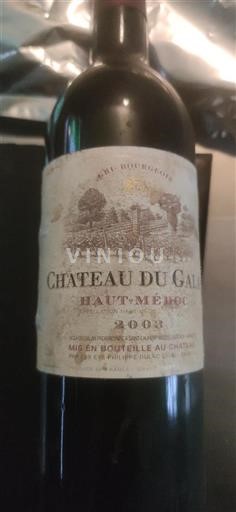 Bordeaux Haut-Médoc Cru Bourgeois Château Galon 2003