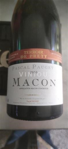 Borgogna Mâcon e Mâcon-Villages Pascal Pauget Terroir de Prety 2010