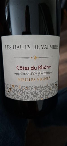 Rhônedalen Côtes du Rhône Les Hauts de Valmires Vieilles Vignes 2022