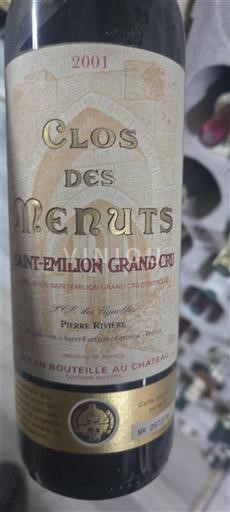 Bordeaux Saint-Émilion Grand Cru Grand Cru Clos des Menuts 2001