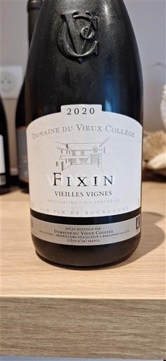 Bourgogne Fixin Domaine Vieux Collège Vieilles Vignes 2020