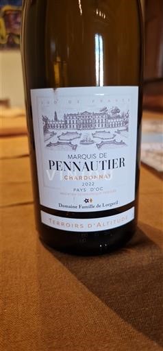 Languedoc a Roussillon Pays d'Oc Marquis de Pennautier Terroirs d'Altitude 2022