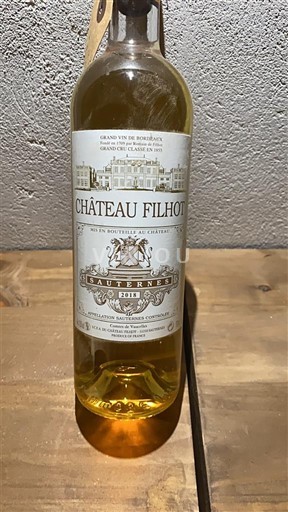 Burdeos Sauternes Château Filhot 2018