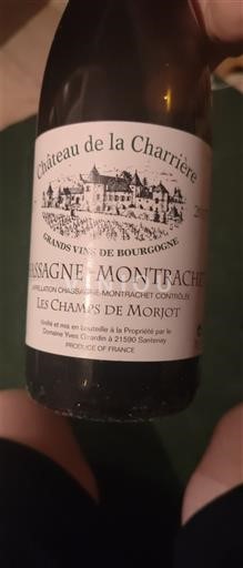 Bourgogne Chassagne-montrachet Château La Charrière Les Champs de Morjot 2017