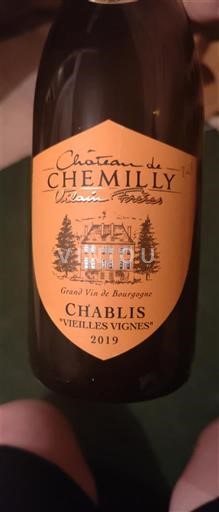 Burgundi Chablis Château Chemilly Vieilles Vignes 2019