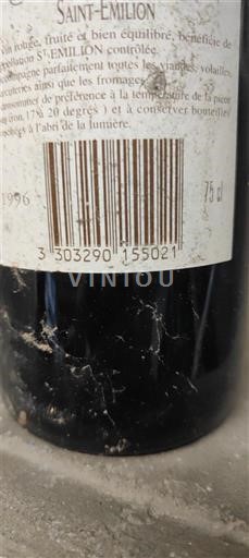 Bordeaux Saint-Émilion Château Relais 1996 1996