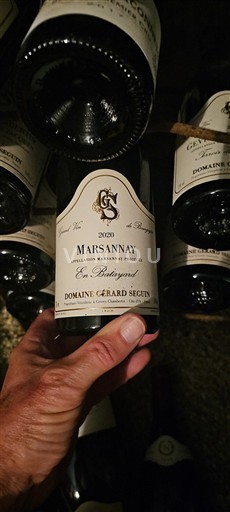 Burgundy Marsannay Domaine Gérard Seguin En Batayard 2020