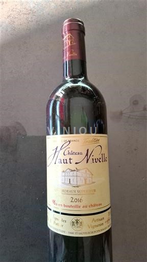 Bordeaux Bordeaux Supérieur Château Haut Nivelle 2016