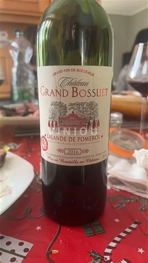 Bordeaux Lalande-de-pomerol Château Grand Bossuet 2016