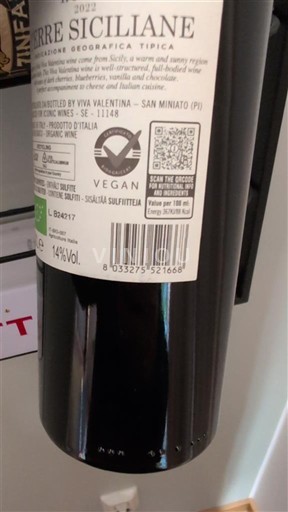 Sicilien Ospecificerad Terre Siciliane 2022