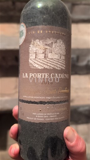 Bordeaux Montagne-saint-émilion La Porte Cadène 2016