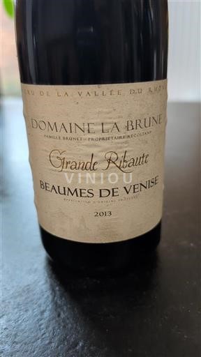Vale do Ródano Beaumes de Venise Domaine La Brune Grande Ribautt 2013