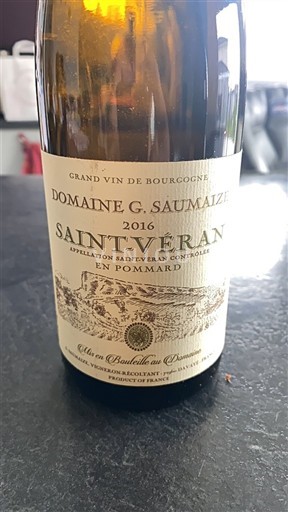 Burgundsko Saint-Véran Domaine G. Saumaize 2016