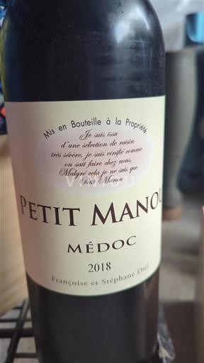 Bordeaux Médoc Petit Manou 2018