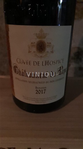 Valle del Rodano Châteauneuf-du-Pape Château Hospice de neuf-du-Pape de l'Hospice 2017