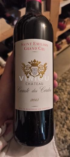 Bordeaux Saint-Émilion Grand Cru Grand Cru Château Comte des Cordes 2013