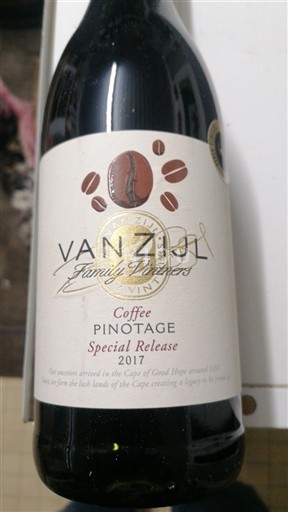 Olifants Van Zijl Family Vintners Coffee Pinotage Special Release 2017