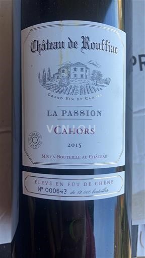 South West Cahors Château Rouffiac La Passion 2015